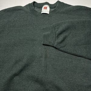 Vintage Members Mark Premium Weight Heavy Sweatshirt Olive Green Size XL